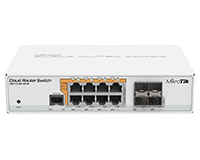 CRS112-8P-4S-IN: 8 GbE PoE-out + 4SFP desktop switch