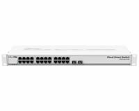 CRS326-24G-2S+RM: 24 port GbE rack mounted switch, 2SFP+ and routerOS
