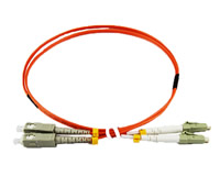 MM-LCSC-1m: Fiber Optic Patch lead with LC to SC type connectors