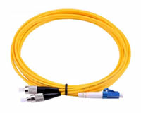 SM-LCST-1m: Fiber Optic Patch lead with LC/ST connectors, 1m length